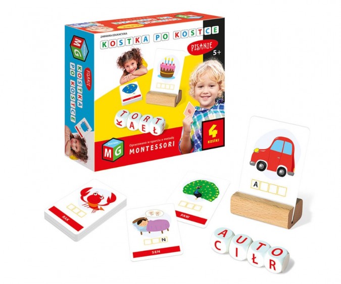 Jucărie educațională Montessori Cub cu cub de scris 4 cuburi 5+ MULITGRA