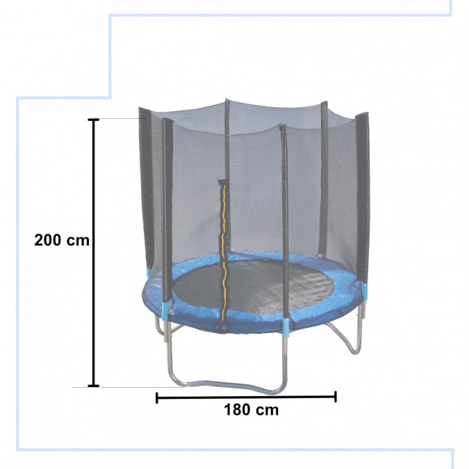 Trambulina de gradina pentru copii 180x200cm