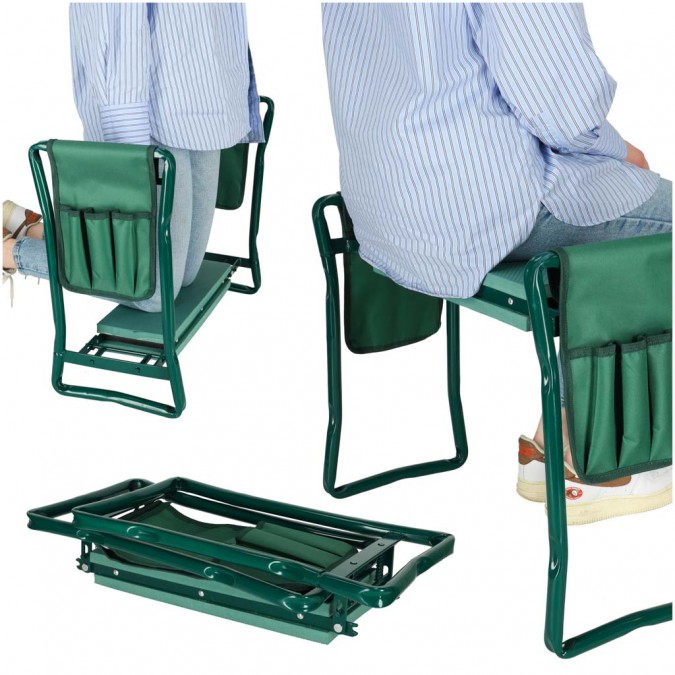 Îngenunchetor de gradina scaun pliabil 3in1