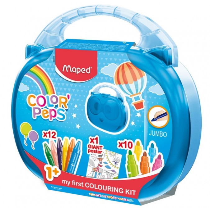 Cutie cu creioane colorate Colorpeps Jumbo art set