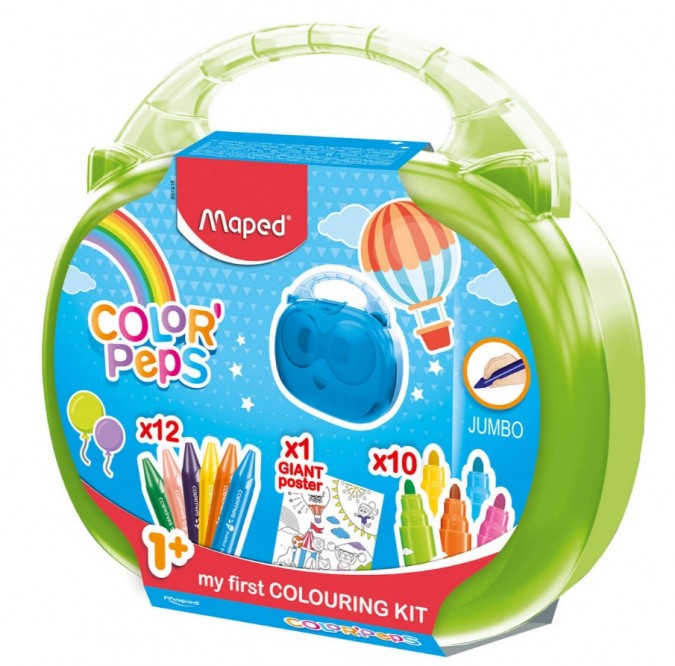 Cutie cu creioane colorate Colorpeps Jumbo art set