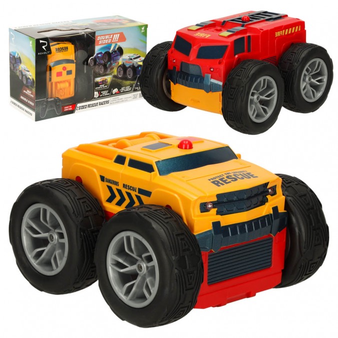 RC Revolt 2 Sideed Rescue Racer albastru de control de la distanță mașină de control de la distanță