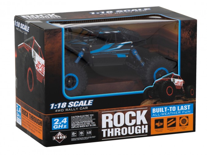Mașina RC Rock Crawler HB 2.4GHz, scara 1:18, albastru
