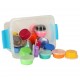 Set spuma modelabila Magic, KIK, 24x15g, Cutie cu accesorii inclusa, Multicolor