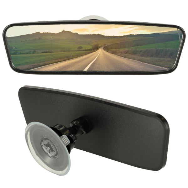 Oglinda auto Retrovizoare design ergonomic cu Unghi Larg si Ventuza: Claritate si Siguranta in Circulatie - 20 cm [1]
