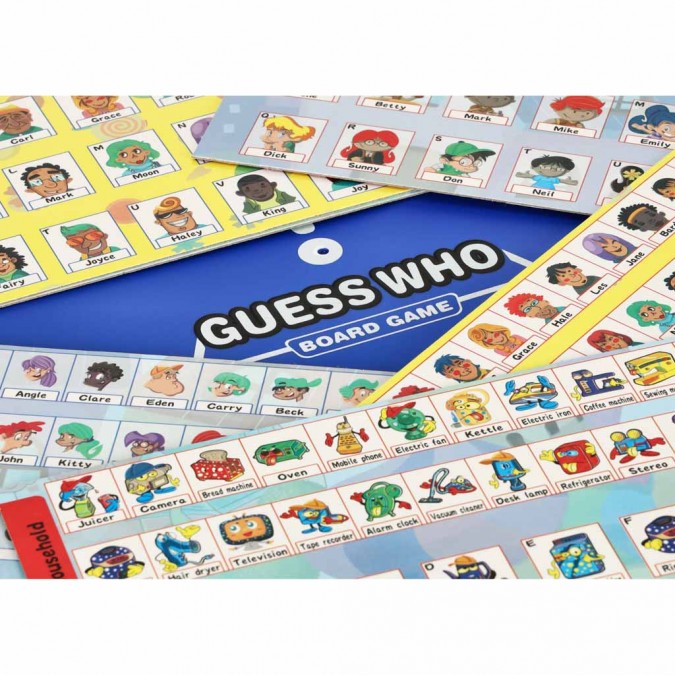 Joc de familie Guess Who? Ghici ce? 8 placi de joc