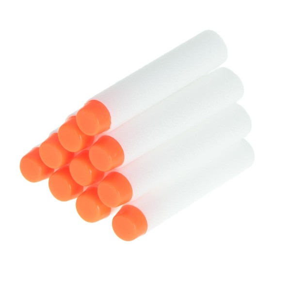 Set 10 sageti lansator Nerf, KIK, 7cm, Alb [1]