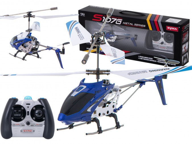 Elicopter albastru SYMA S107G RC