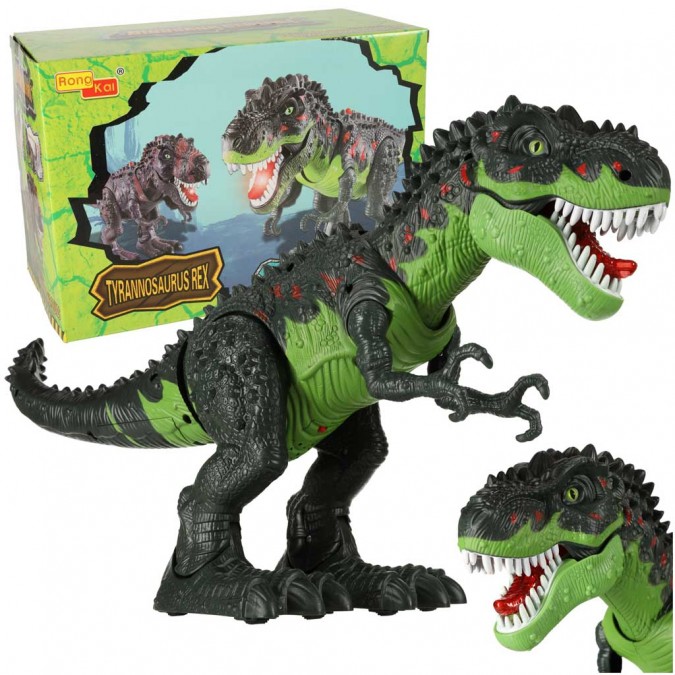 Dinozaur T-REX electric cu sunete verde