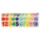 Sorter de numere din lemn Montessori 3in1 13x36cm