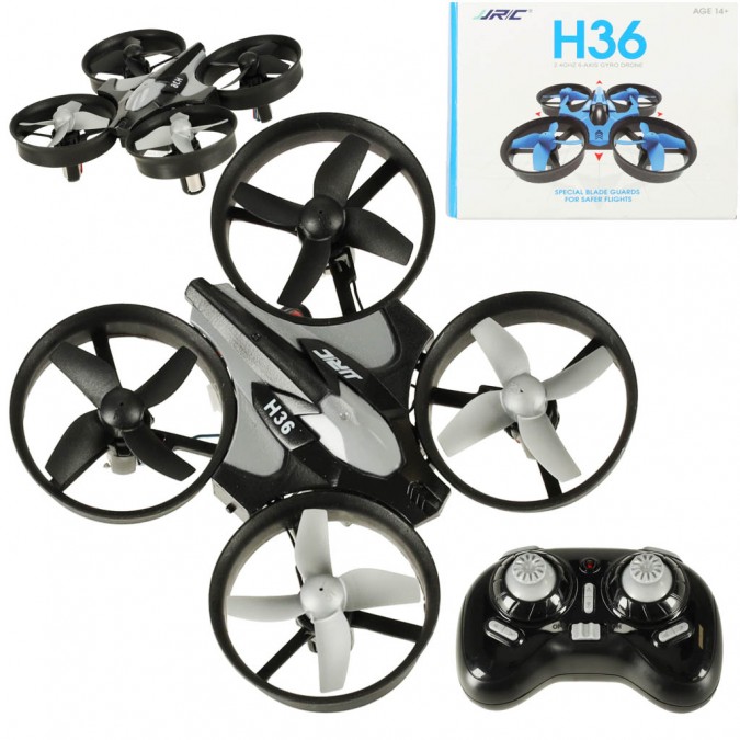 JJRC H36 mini 2.4GHz 2.4GHz 4CH 6 axe RC drone negru