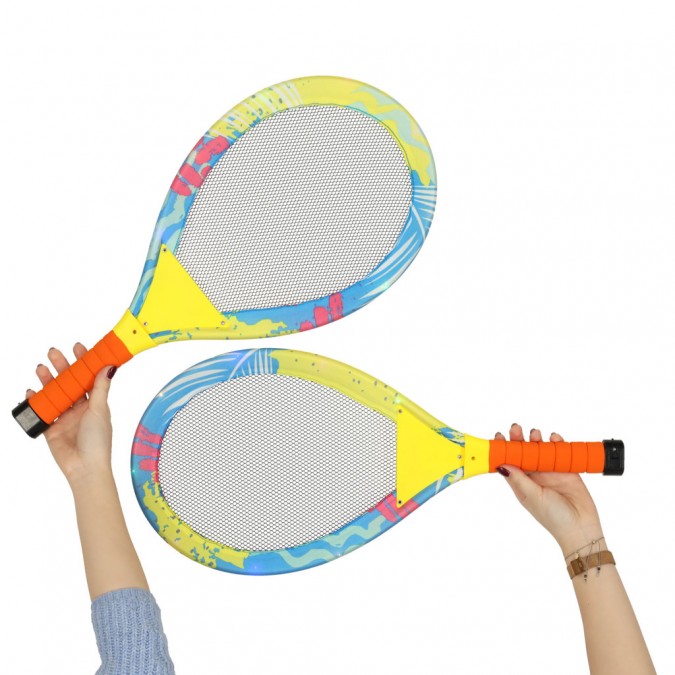 Rachete de badminton cu led-uri si fluturasi