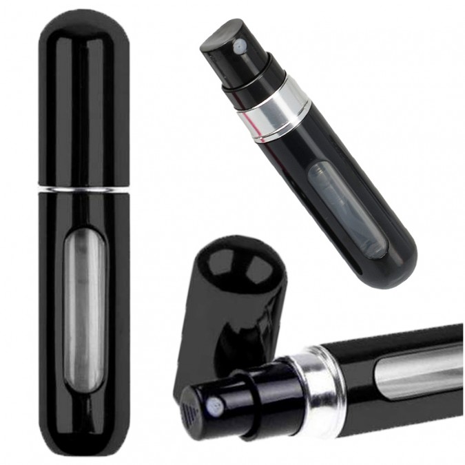 Atomizor de calatorie pentru parfumuri 5ml, negru