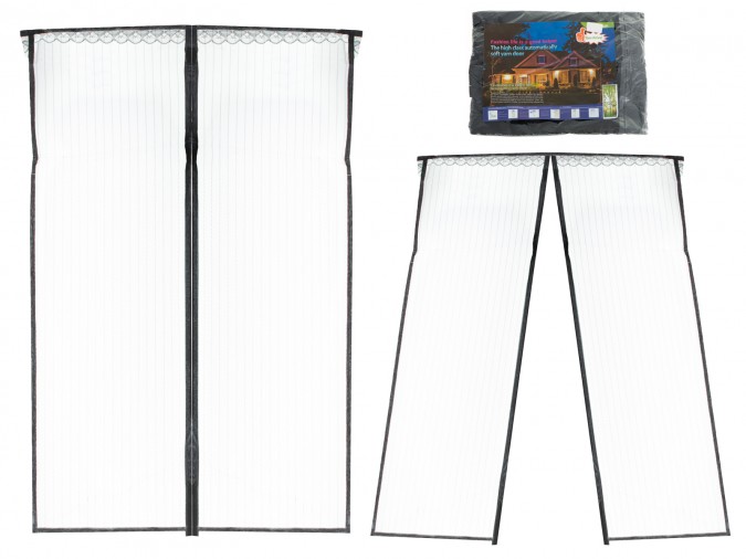 Plasa de tantari magnetica 85x210 cm, neagra