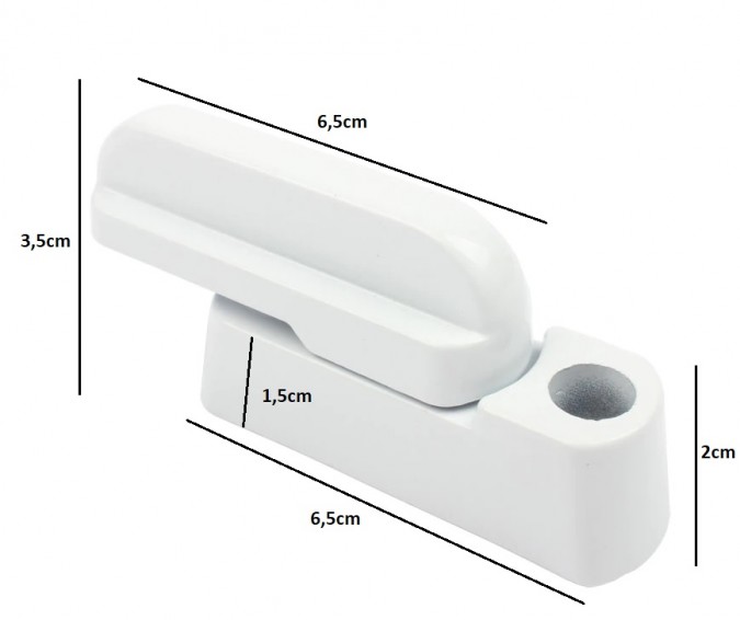 Set 2 dispozitiv de siguranta pentru usi si ferestre, alb