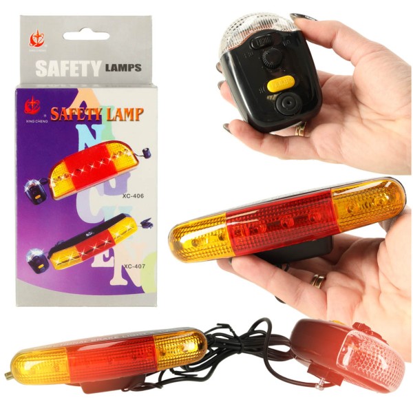 Set lumini pentru biciclete, semnalizare, claxon [1]