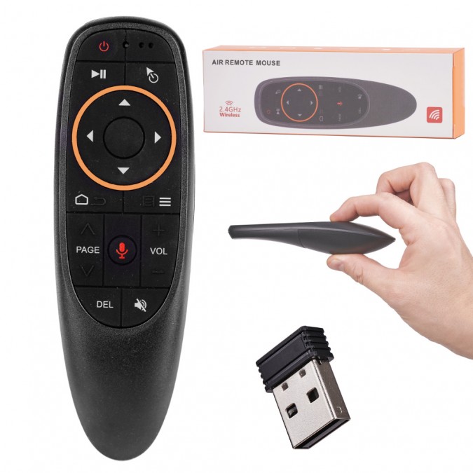 Telecomanda air mouse G10 smart tv box microfon x9