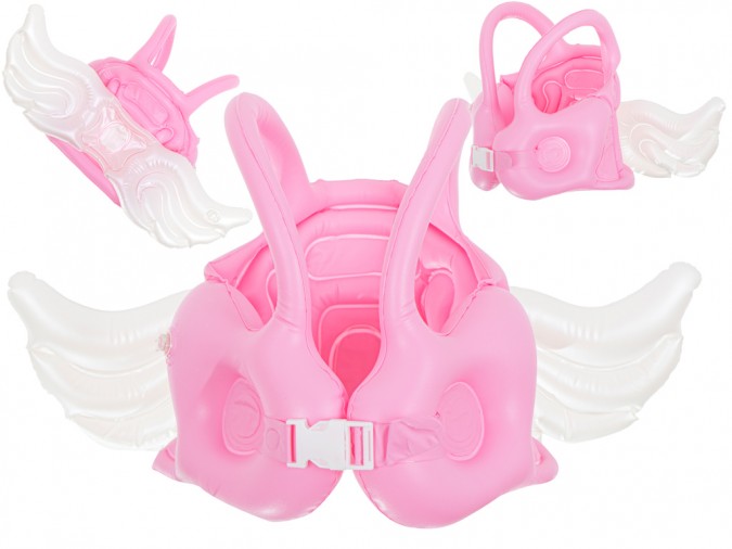 Vesta de salvare gonflabila pentru copii roz