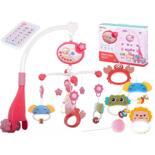 Carusel cu poiector, roz, cu telecomanda [1]