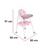 Scaun de masa 3 in 1, roz [6]