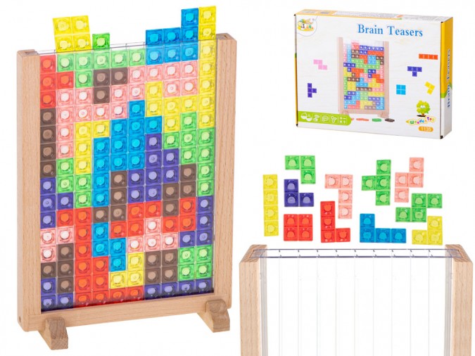 Joc puzzle in linie tetris 42 elemente