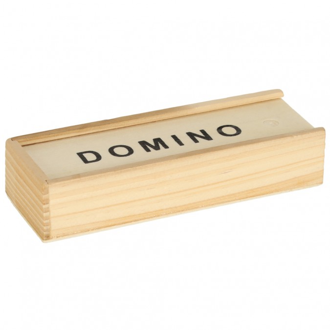 Joc de domino din lemn de familie + cutie