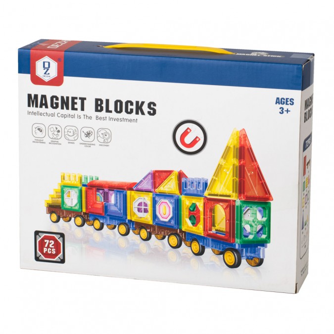 Blocuri magnetice, blocuri 3D, puzzle auto 110elemente