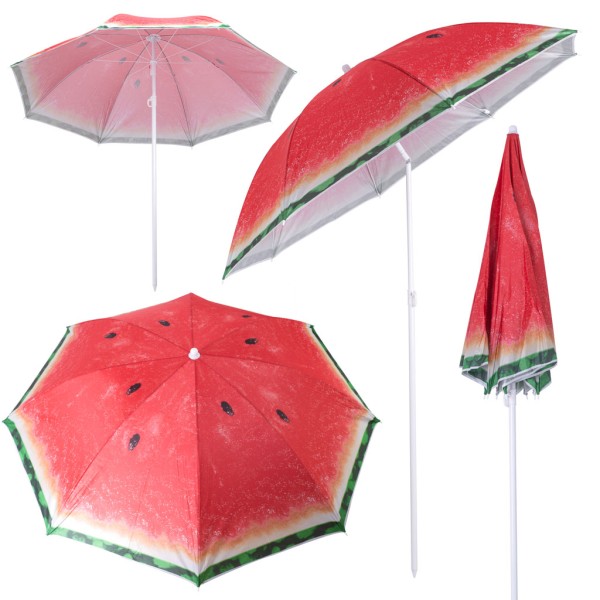 Umbrela de soare pliabila, imprimeu pepene verde, 180cm [1]