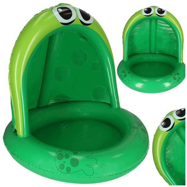 Piscina gonflabila pontoon cu baldachin broasca 101cm [1]