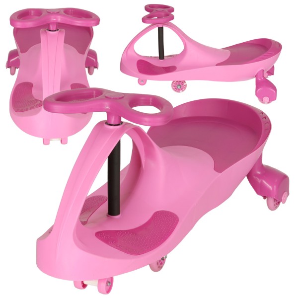 Gravity ride-on, cu roti, led, redare muzica, 74 cm, roz/negru, greutate maxima suportata 100 kg [1]