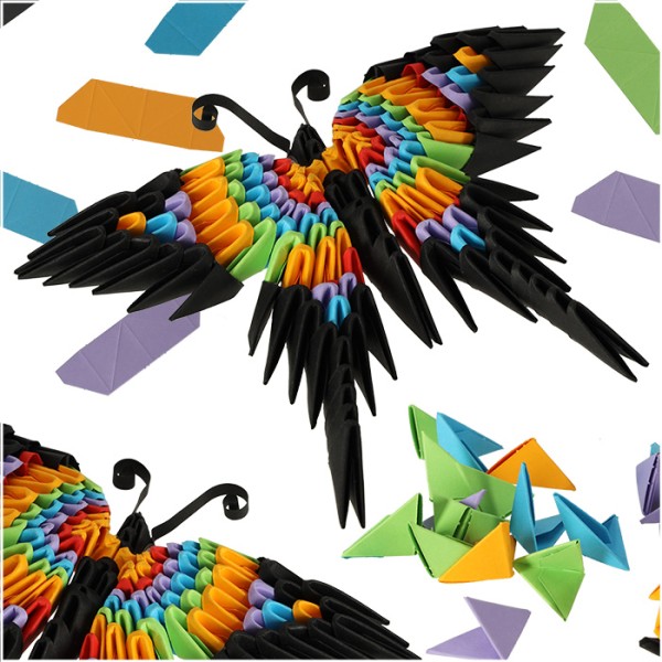 Origami 3D Fluture, 154 buc, +8 ani [1]