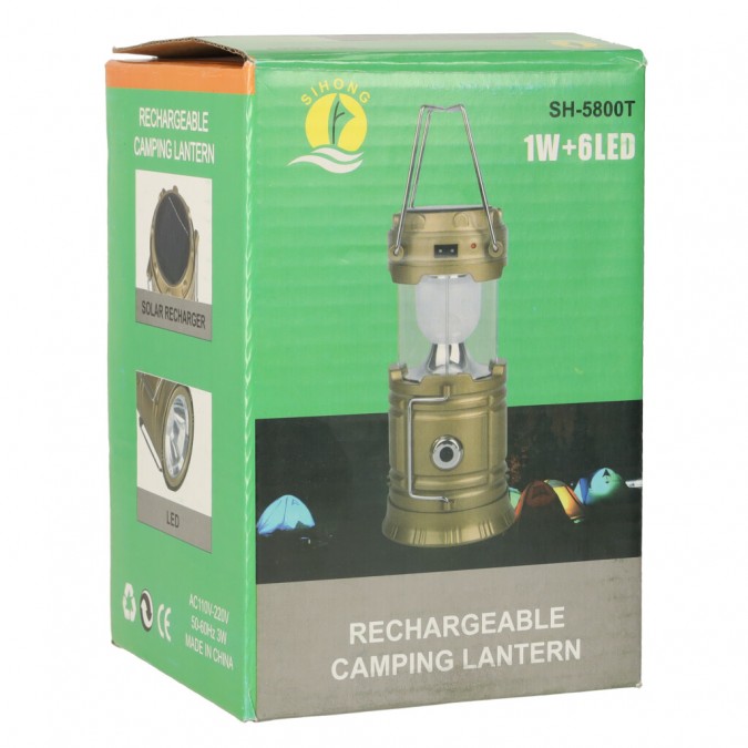 Lanternă solară de camping, lampă turistică