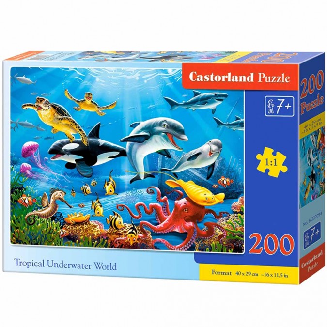 Puzzle 200piese-Lumea subacvatică tropicală