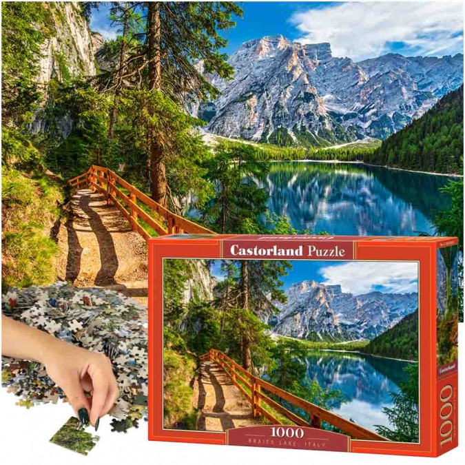 CASTORLAND Puzzle 1000el. Lacul Braies Italia