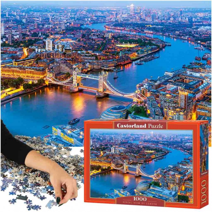 Puzzle 1000el. Vedere aeriana a Londrei 