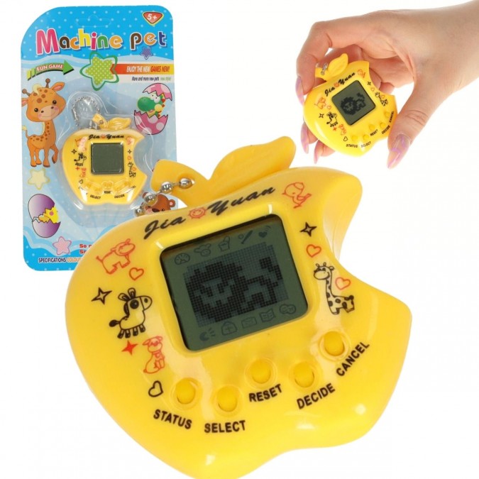 Tamagotchi joc educativ electronic pentru copii mar galben