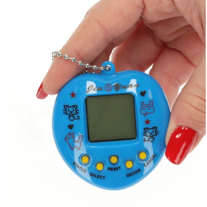Tamagotchi, joc educativ, electronic pentru copii, albastru
