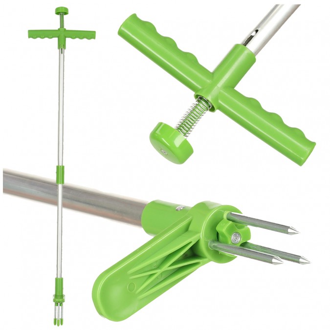 Instrument telescopic de indepartare a buruienilor 93 cm verde