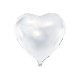 Balon din folie, argintiu, inima, 45 cm