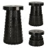 Scaun pliant, taburet extensibil, negru [3]