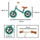 Bicicleta de echilibru ,Trike Fix Balance, Turcoaz