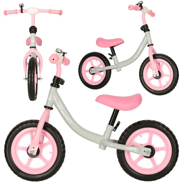 Bicicleta de echilibru ,Trike Fix Balance, Roz/Gri [1]