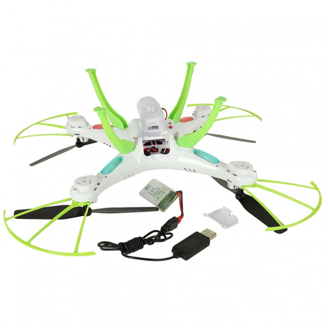 Syma X5HW 2.4GHz RC, drona cu camera WiFi, alb