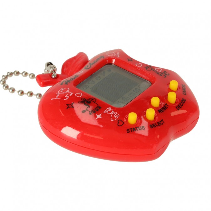 Tamagotchi, joc educativ, electronic pentru copii, mar rosu