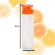 Sticla de apa cu inserție de fructe, 800ml, portocaliu