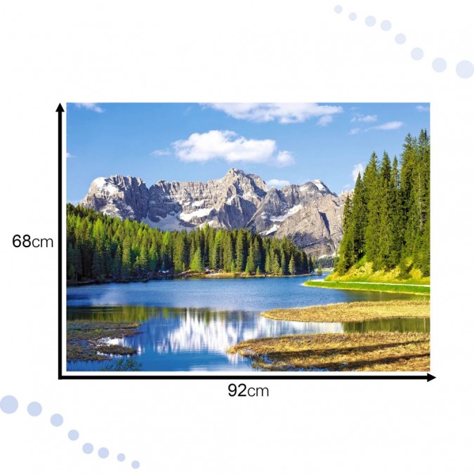 Puzzle 3000 de piese  - Lacul Misurina Italia 92x68cm