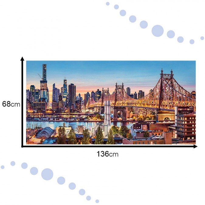 Puzzle 4000 piese - Seara la New York 138x68cm