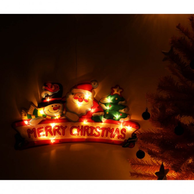 LED lumini de Crăciun pandantiv Crăciun fericit decorare 45cm