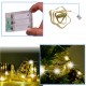 Panglica decorativa cu LED-uri 10m 100LED lumini de pom de Craciun decorațiuni de Craciun alb cald cu baterii