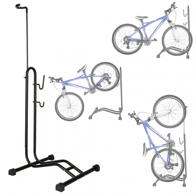 Bicicleta stand singur de mare puternic metal negru